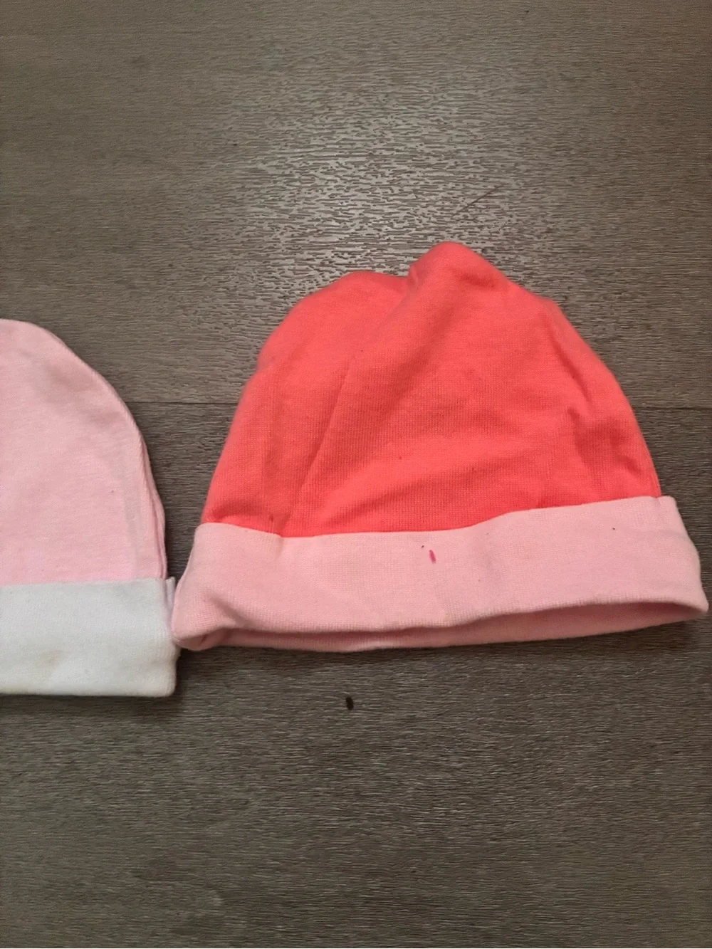 0-6 Months Baby Girls Nike & Jordan Pink Beanie Hat 2 Pc Bundle